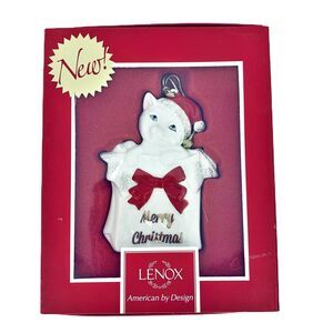 Lenox Kitty Christmas Tree Ornament NEW in Box Cat Holiday Xmas Gift 838217 2013